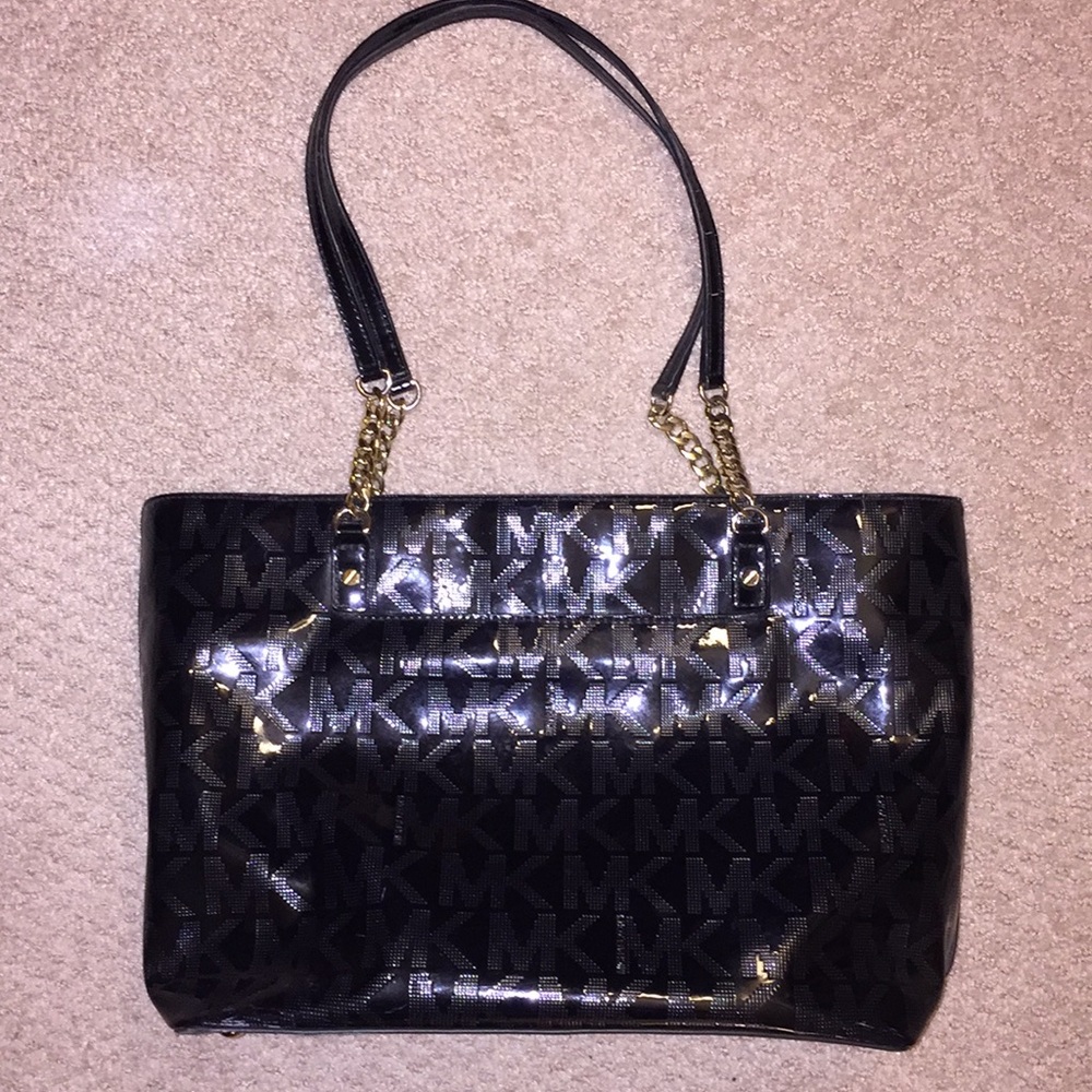 Michael Kors Purse - Black w/ MK Print